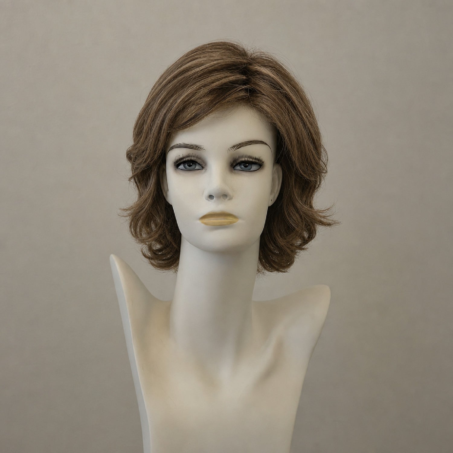 Page Hair 3 Perücke, schulterlang, Moccabrun mit Ombre-Effekt