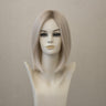 Page Hair 3 Perücke: Platinblond mit grauem Ansatz
