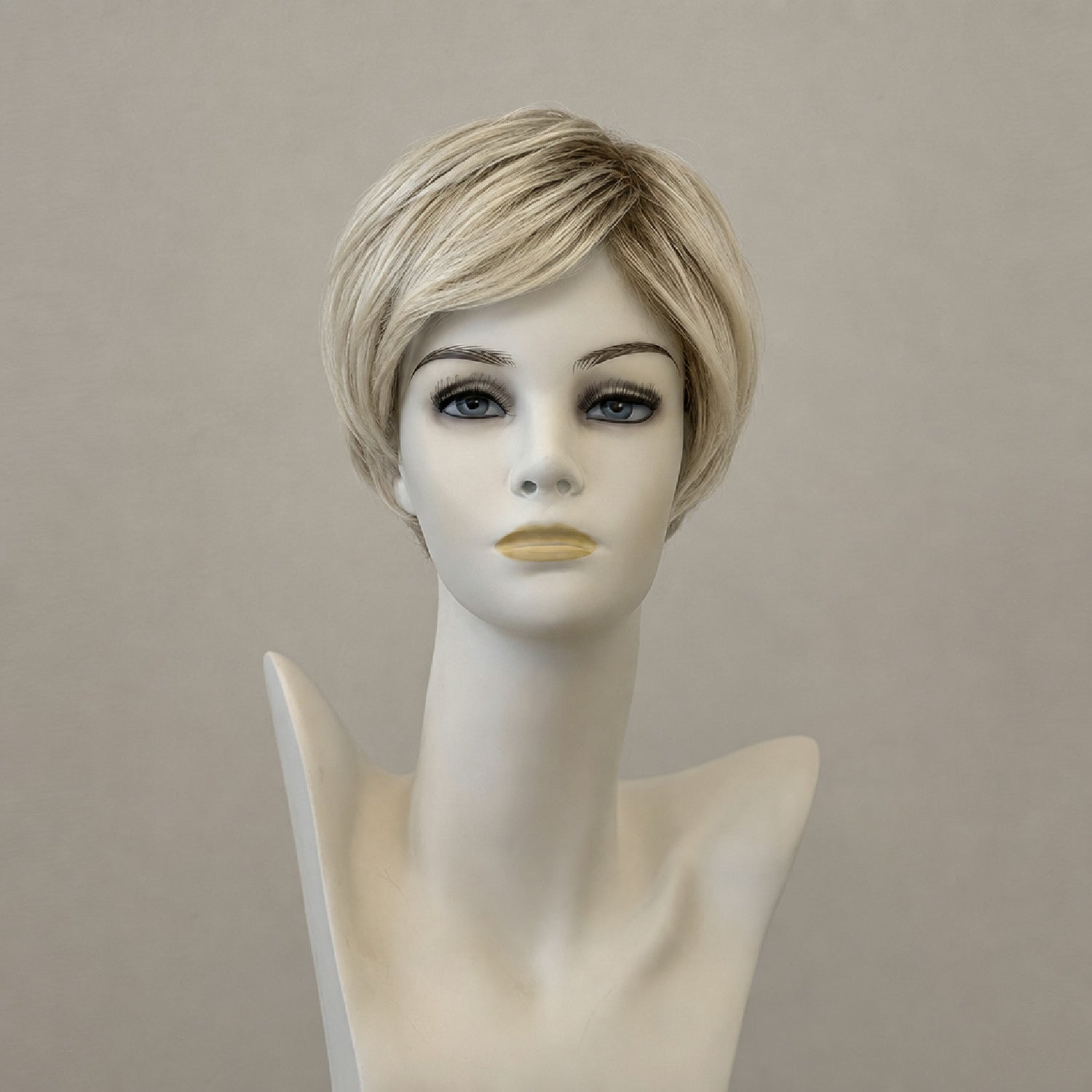 Kurze Perücke, honigbraun und blond, Ombré-Effekt