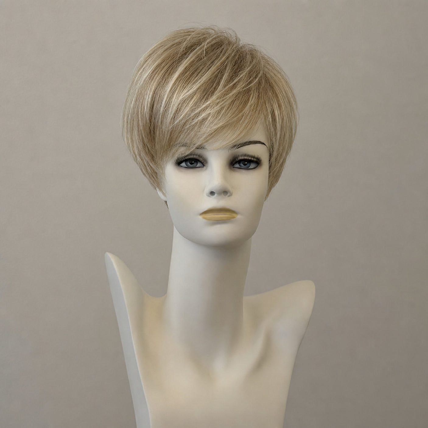 Kurze Perücke Vanilla-Root, blond mit dunklem Ansatz