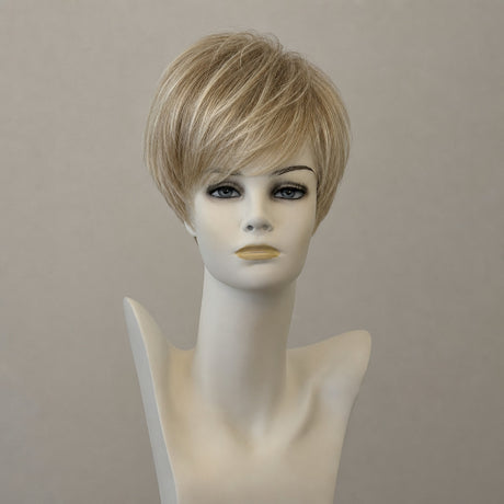 Kurze Perücke Vanilla-Root, blond mit dunklem Ansatz