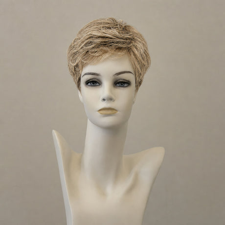 Kurze, mittellang-blonde Perücke