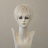Kurze Perücke Platinblond Mix, modern gestylt